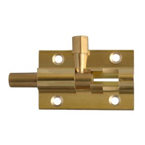 LockMonster Brass 25mm Wide Straight Barrel Bolt