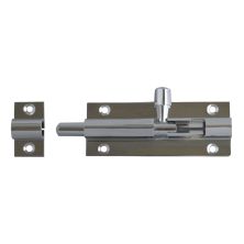 LockMonster Chrome 25mm Wide Straight Barrel Bolt