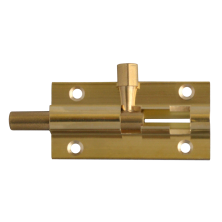 LockMonster Brass 25mm Wide Straight Barrel Bolt