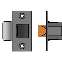 UNION HD26 Dual Finish Heavy Duty Tubular Latch