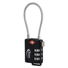 LockMonster TSA Combination Luggage Cable Travel Padlock