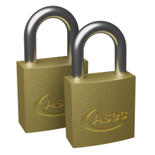 LockMonster KA Open Shackle Brass Padlock