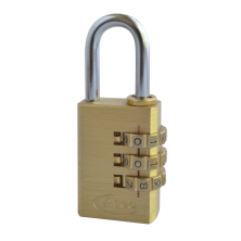 LockMonster Brass Open Shackle Combination Padlock