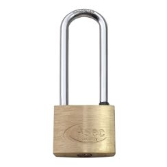 LockMonster KD Long Shackle Brass Padlock