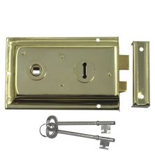 LockMonster 1 Lever Double Handed Flanged Rimlock - 150mm