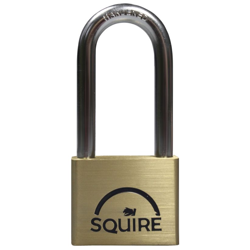 SQUIRE Lion Range Brass Long Shackle Padlocks