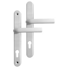 Greenteq Alpha 92 Lever/Lever UPVC Furniture - 250mm Backplate