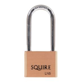 SQUIRE Lion Range Brass Long Shackle Padlocks