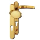 HOPPE  Atlanta UPVC Lever / Moveable Pad Door Furniture 77G/3831N/1710