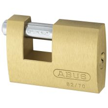 ABUS 82 Series Brass Sliding Shackle Shutter Padlock