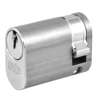 UNION 2x8 Oval Half Cylinder To Suit 2332 Oval Profile Nightlatches