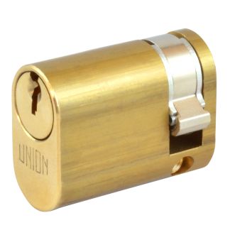 UNION 2x8 Oval Half Cylinder To Suit 2332 Oval Profile Nightlatches