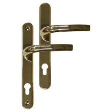 Greenteq Alpha 92 Lever/Lever UPVC Furniture - 250mm Backplate