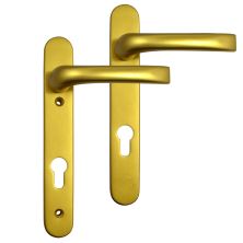 MILA Prolinea 92 Lever/Lever UPVC Furniture - 220mm Backplate