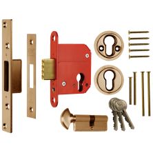 ERA 333 Fortress BS Euro Key & Turn Deadlock With Cylinder