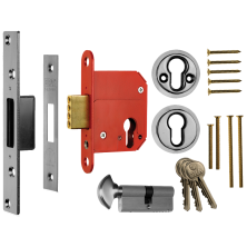 ERA 333 Fortress BS Euro Key & Turn Deadlock With Cylinder