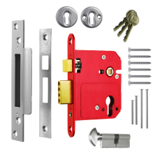 ERA 334 Fortress Fortress BS BS Euro Keyless Egress Key & Turn Sashlock With Cylinder