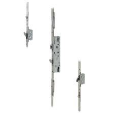 DOORMASTER Professional Lever Operated Latch & Hook - 2 Adjustable Hooks 2 Rollers (UPVC Door)