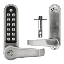 LockMonster AS4300 Series Easy Code Change Digital Lock With Key Override & Optional Free Passage