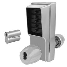 DORMAKABA Series 1000 1041B Knob Operated Digital Lock With Key Override & Passage Set
