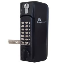 BORG LOCKS BL3100 ECP Knob Operated Marine Grade Metal Gate Single Digital Lock