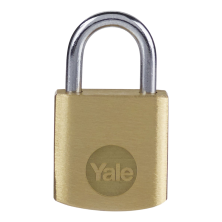YALE Y110B Brass Open Shackle Padlock