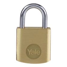 YALE Y110B Brass Open Shackle Padlock