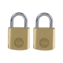 YALE Y110B Brass Open Shackle Padlock