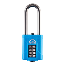 SQUIRE CP40S & CP50S All-Weather Long Shackle Combination Padlock
