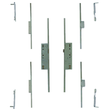 FULLEX Crimebeater Direct Fit Double Door Set 45/92 Latch & Deadbolt 2 Hook - Split Spindle