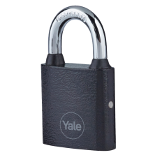 YALE Y111B Series Cast Iron Open Shackle Padlock Black