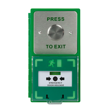 ICS Dual Unit MCP110 Call Point With Large 35mm Exit Button