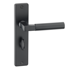 LockMonster URBAN San Diego Bathroom Lever on Plate Door Furniture Ebony