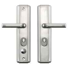 HOOPLY 5586 Square Backplate Lever Handles 68mm Centres