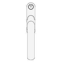 DEBAR Velte Bi-Fold Door Handle With Integrated Lock