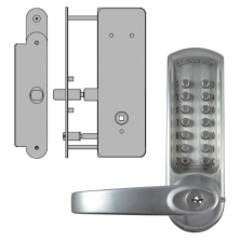 CODELOCKS CL0630 / CL0635 Digital Lock Brushed Steel With XTD Gate Lock