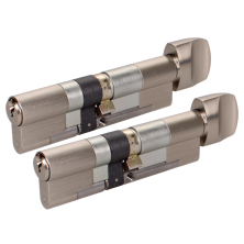 EVVA EPSnp Keyed Alike Pair KDZ Key & Turn Euro Cylinder 6 Keys TS007 3*