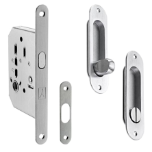 BONAITI SERRATURE Classic WC Sliding Door Hook Lock B2N Oval