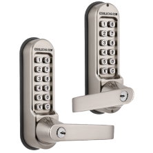 CODELOCKS CL510KEY/CL515KEY Back To Back Digital Lock With Tubular Latch & Key Override