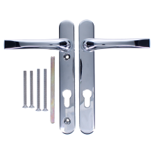 LockMonster 92 Lever/Lever UPVC Furniture - 220mm Backplate
