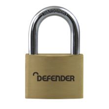 DEFENDER Brass Open Shackle Padlock