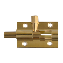 LockMonster VITAL Brass 25mm Wide Straight Barrel Bolt
