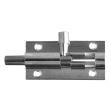 LockMonster VITAL Chrome 25mm Wide Straight Barrel Bolt